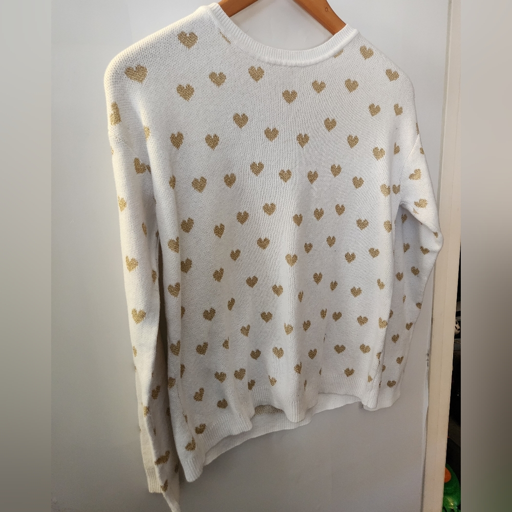 Gold Heart Sweater